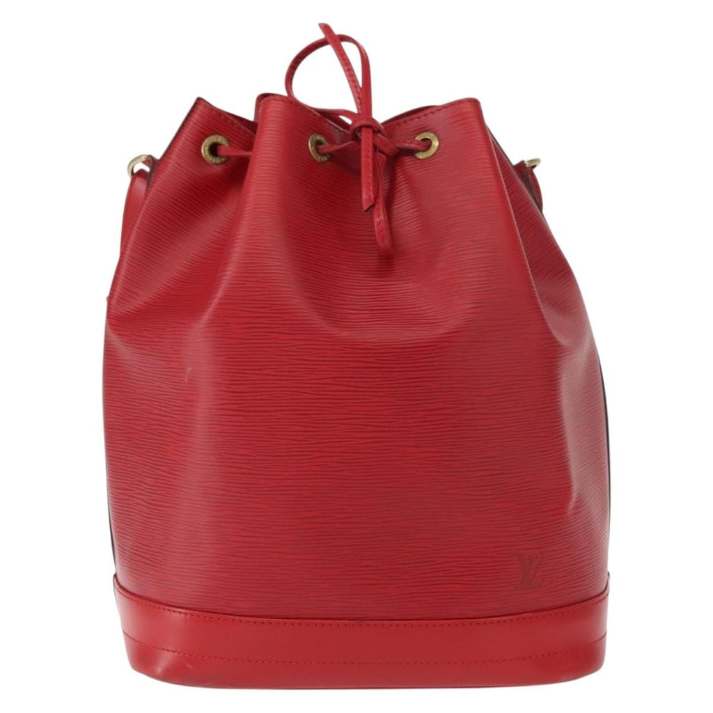Louis Vuitton Noe Handbag Epi Leather Red Leather Shoulder Bag