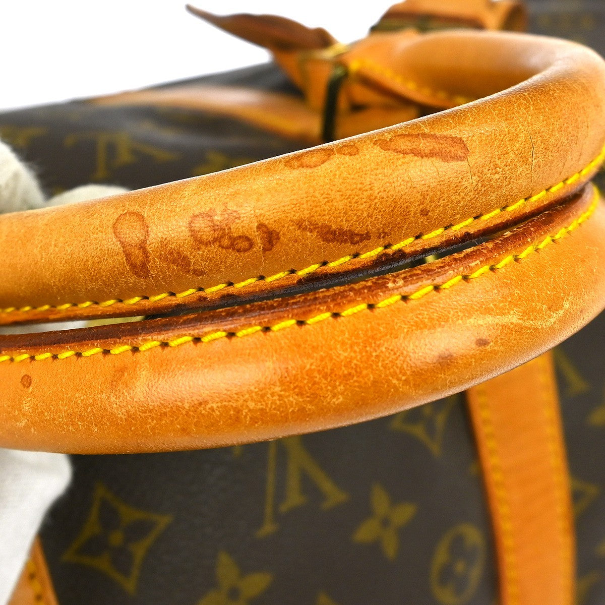Louis Vuitton Keepall Bandouliere Bag Monogram Canvas Brown Canvas Travel Bag