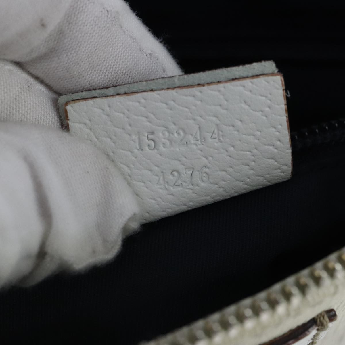 Gucci Sherry Line Shoulder Bag Canvas White Pvc Shoulder Bag Bag (Pre-Owned)