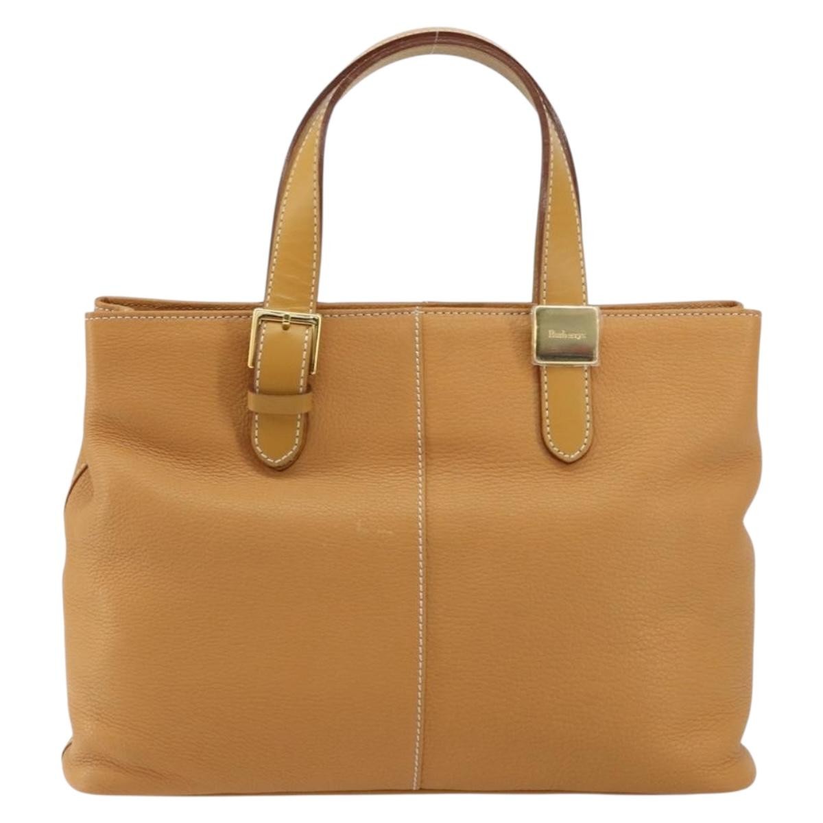 Burberry Vintage Tote Bag Leather Beige Leather Tote Bag