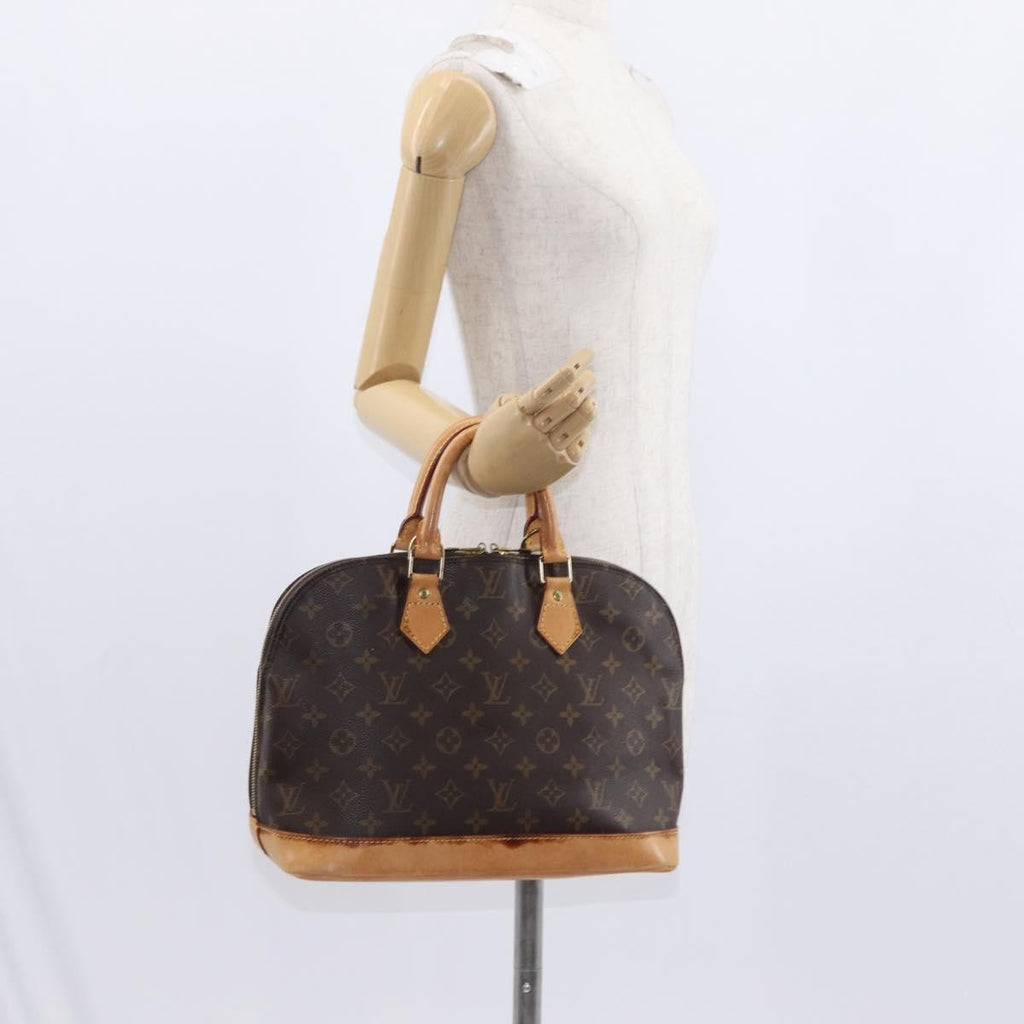 Louis Vuitton Alma Handbag Monogram Canvas Brown Canvas Handbag