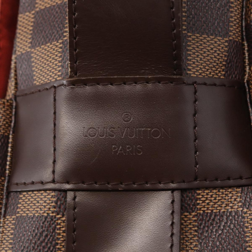 Louis Vuitton Naviglio Handbag Damier Brown Canvas Shoulder Bag