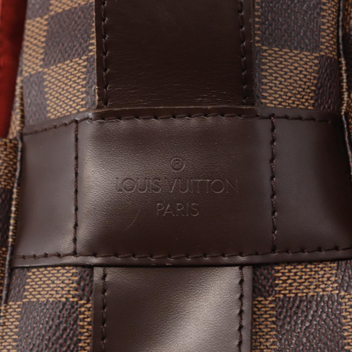 Louis Vuitton Naviglio Handbag Damier Brown Canvas Shoulder Bag