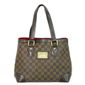 Louis Vuitton Hampstead Handbag Damier Brown Canvas Tote Bag