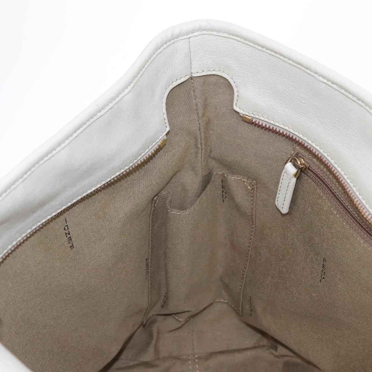 Fendi Roll Tote Zucca Canvas And Leather Beige Canvas Tote Bag Bag