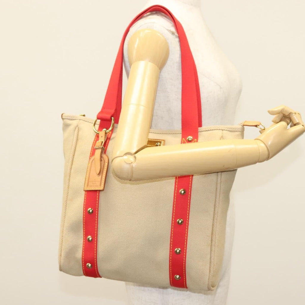 Louis Vuitton Antigua Tote Canvas Beige Canvas Tote Bag