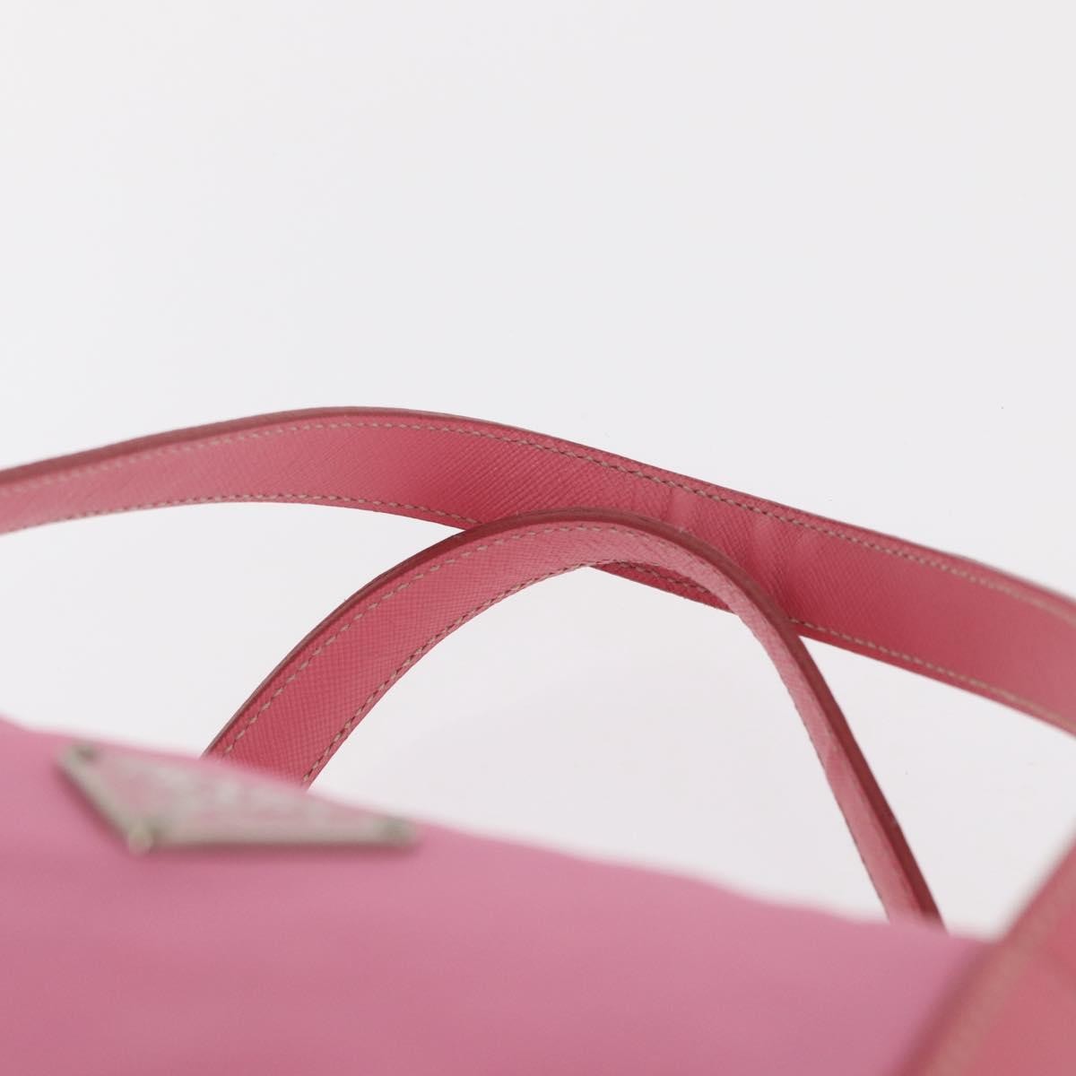 Prada Side Pocket Convertible Duffle Bag Tessuto Pink Nylon Handbag