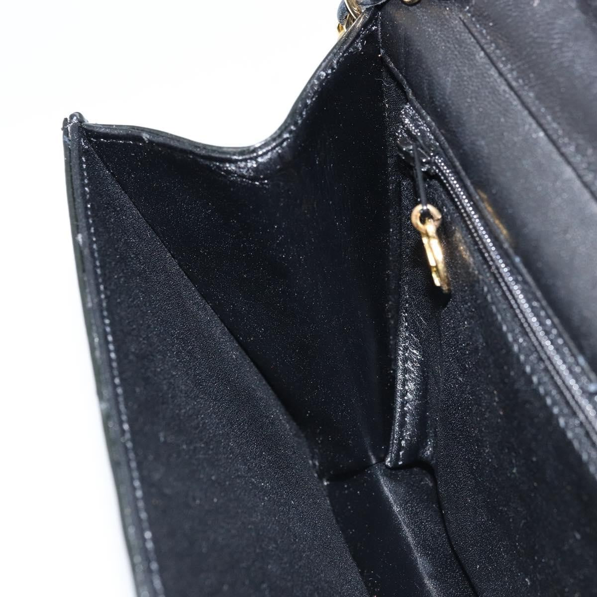 Chanel Wallet On Chain Quilted Patent Black Patent_Leather Shoulder Bag Bag