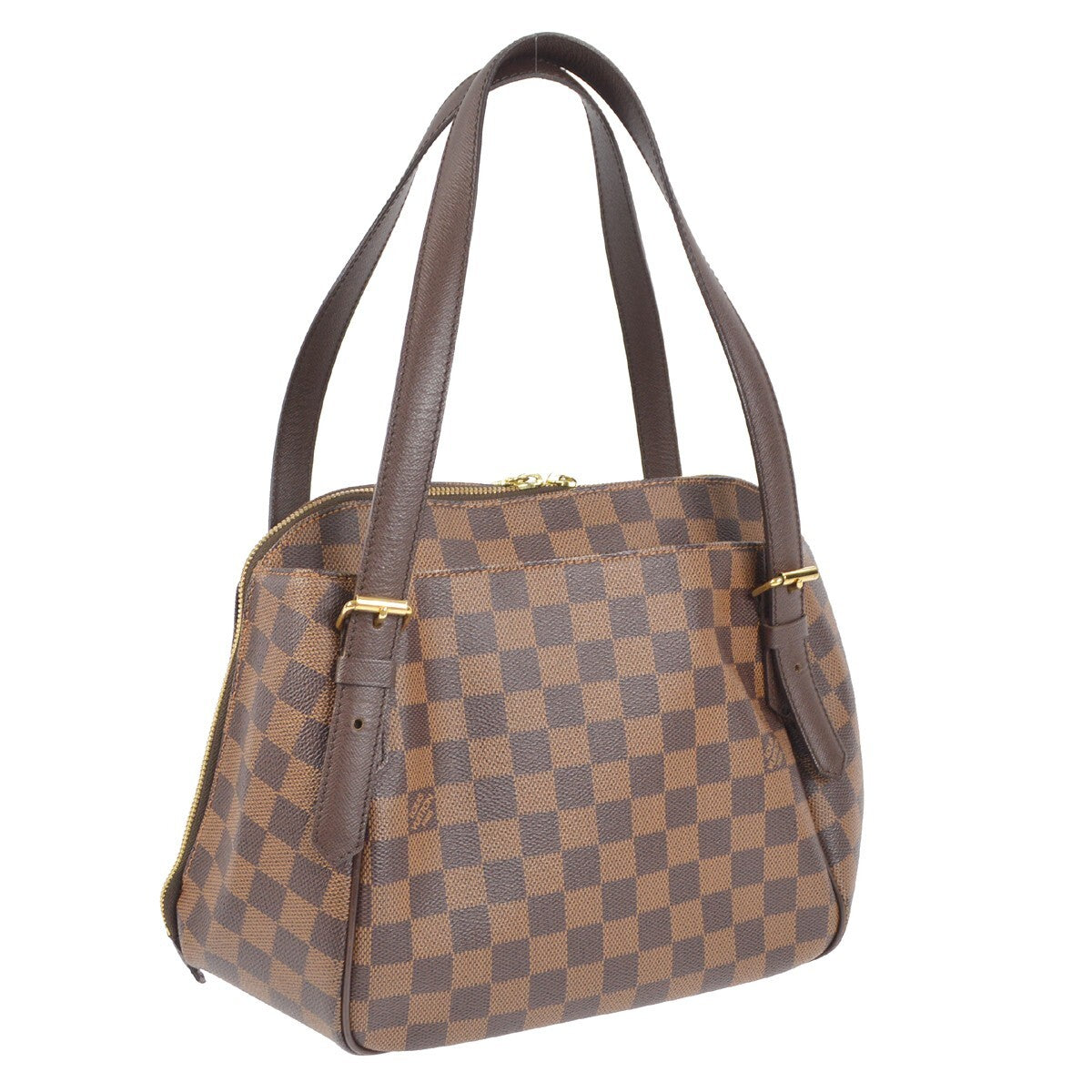 Louis Vuitton Belem Handbag Damier Brown Canvas Handbag