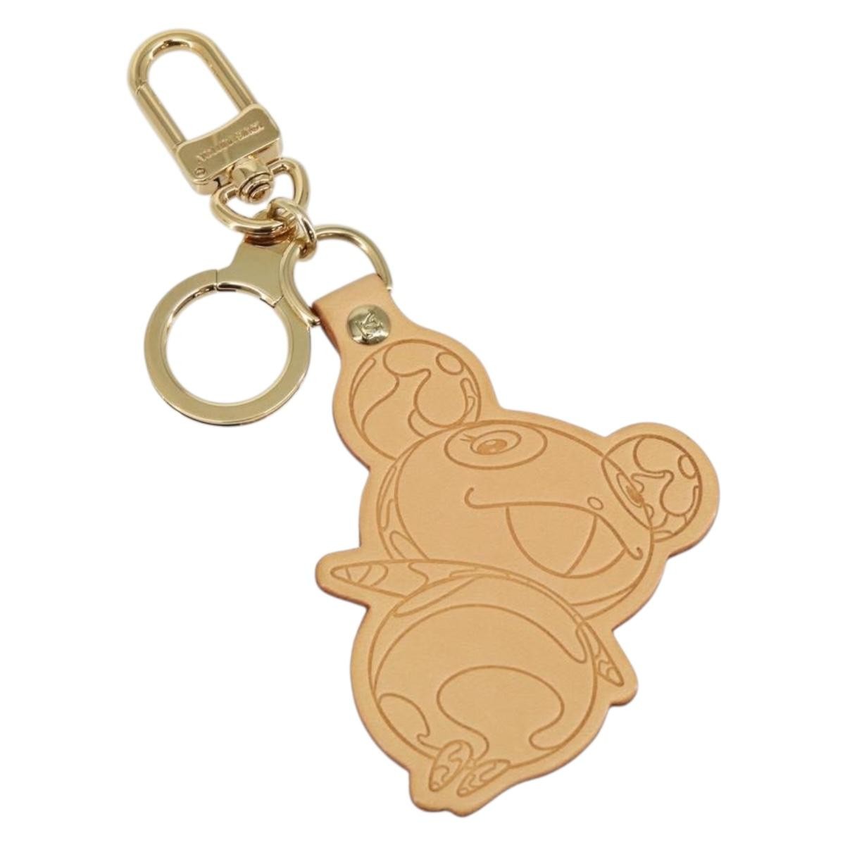 Louis Vuitton Murakami Panda Bag Charm And Keychain Vachetta Leather Beige Leather Charms And Keychains Accessory