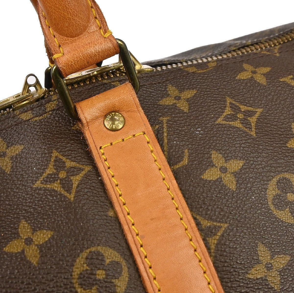 Louis Vuitton Keepall Bag Monogram Canvas Brown Canvas Travel Bag