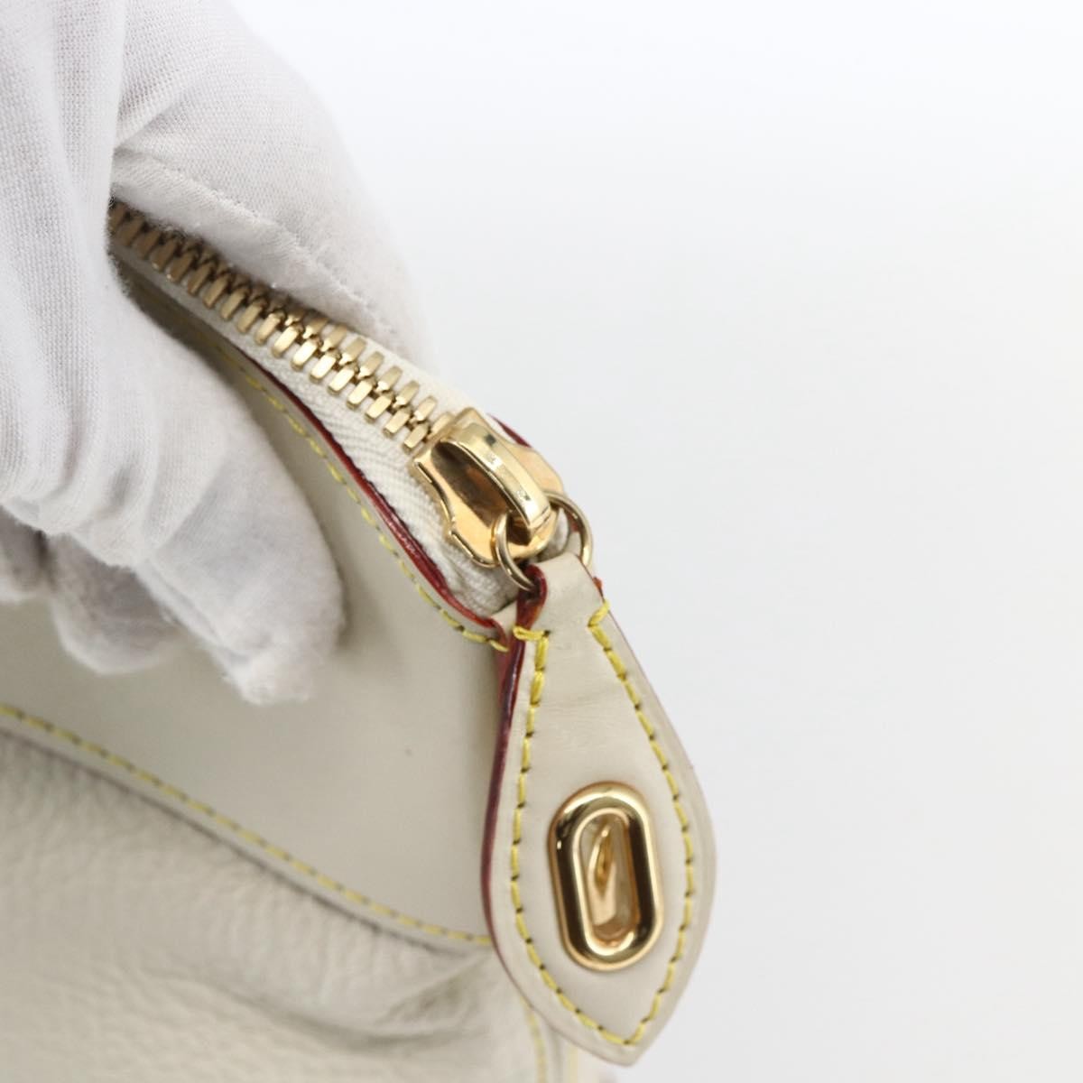 Louis Vuitton Suhali Lockit Handbag Leather White Leather Handbag