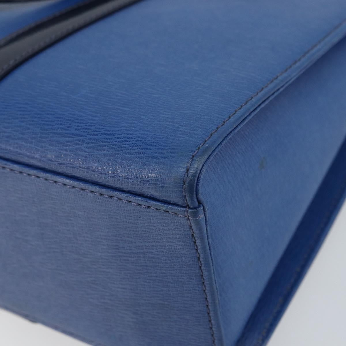 Burberry Vintage Handbag Leather Blue Leather Handbag