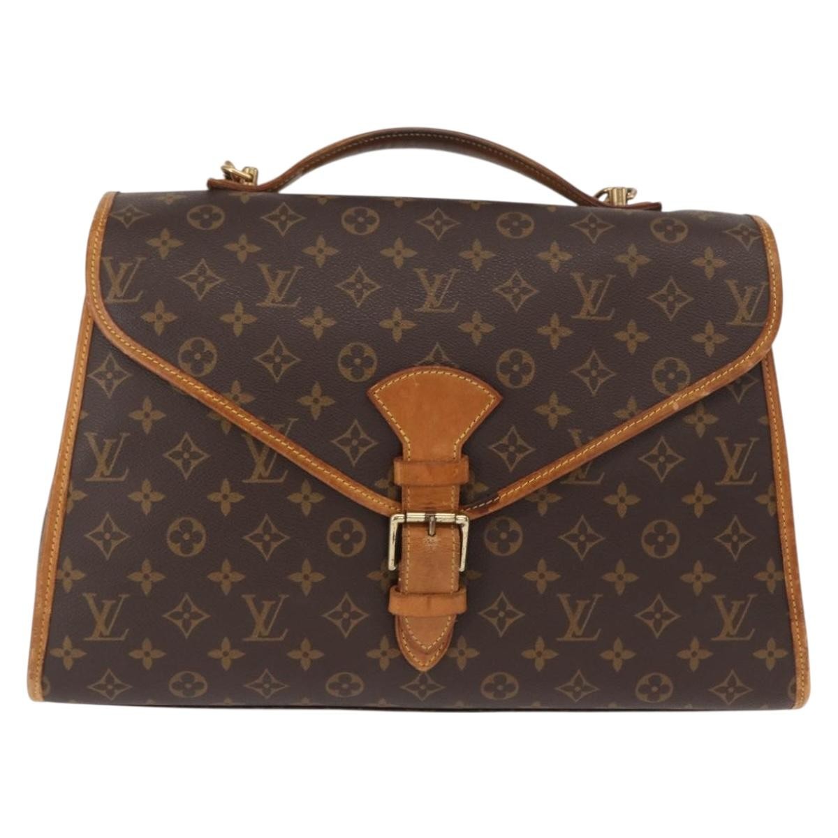 Louis Vuitton Beverly Briefcase Monogram Canvas Brown Canvas Briefcase Bag