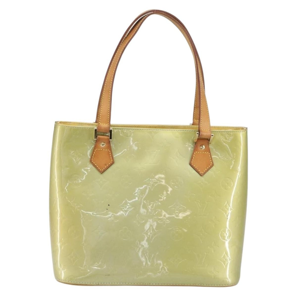 Louis Vuitton Houston Handbag Monogram Vernis Gray Patent_Leather Handbag