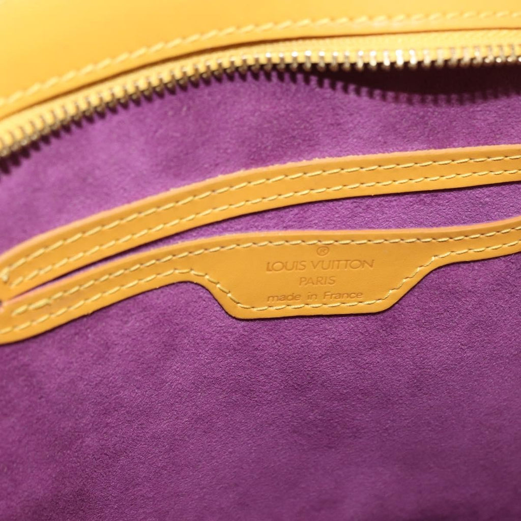 Louis Vuitton Saint Jacques Handbag Epi Leather Yellow Leather Handbag