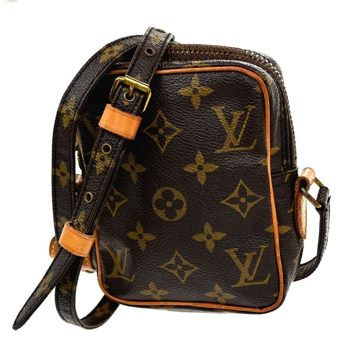 Louis Vuitton Danube Handbag Monogram Canvas Brown Canvas Clutche & Pouche Bag