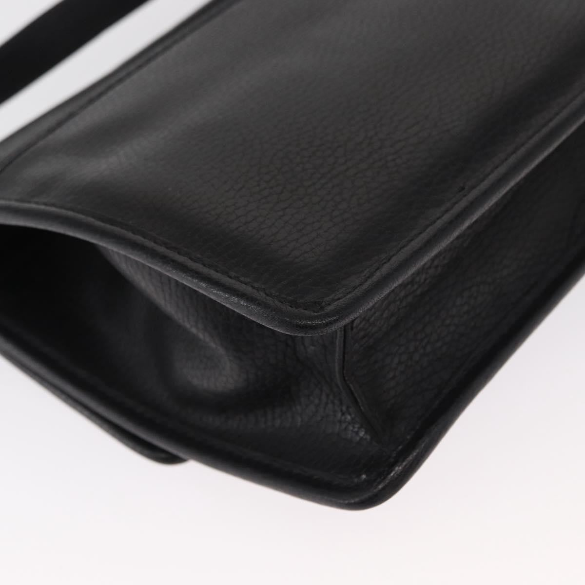 Celine Vintage Shoulder Bag Leather Black Leather Shoulder Bag Bag