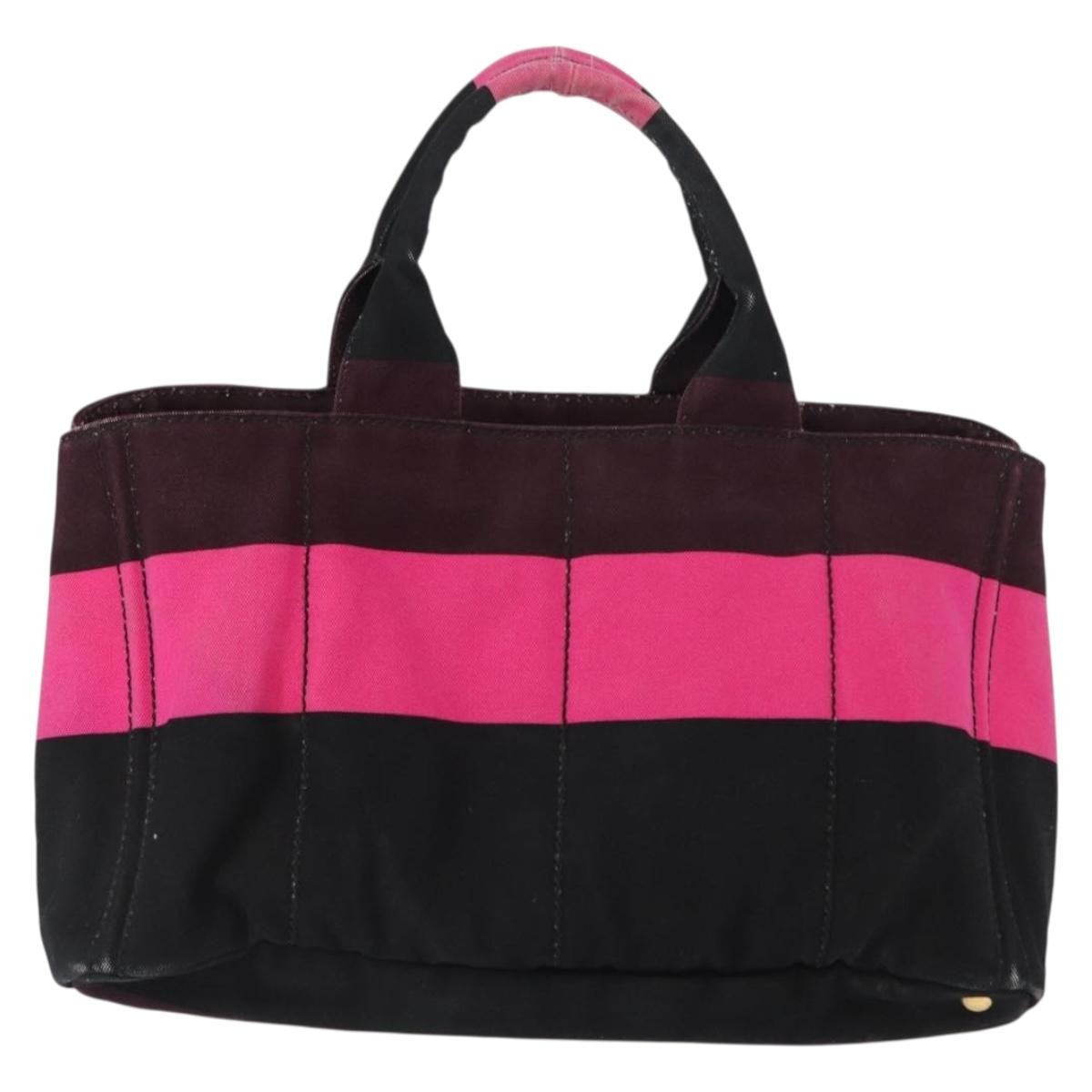 Prada Canapa Tote Canvas Pink Canvas Tote Bag Bag
