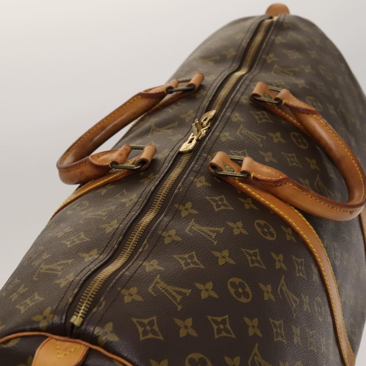 Louis Vuitton Keepall Bag Monogram Canvas Brown Canvas Travel Bag