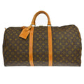 Louis Vuitton Keepall Bag Monogram Canvas Brown Canvas Travel Bag