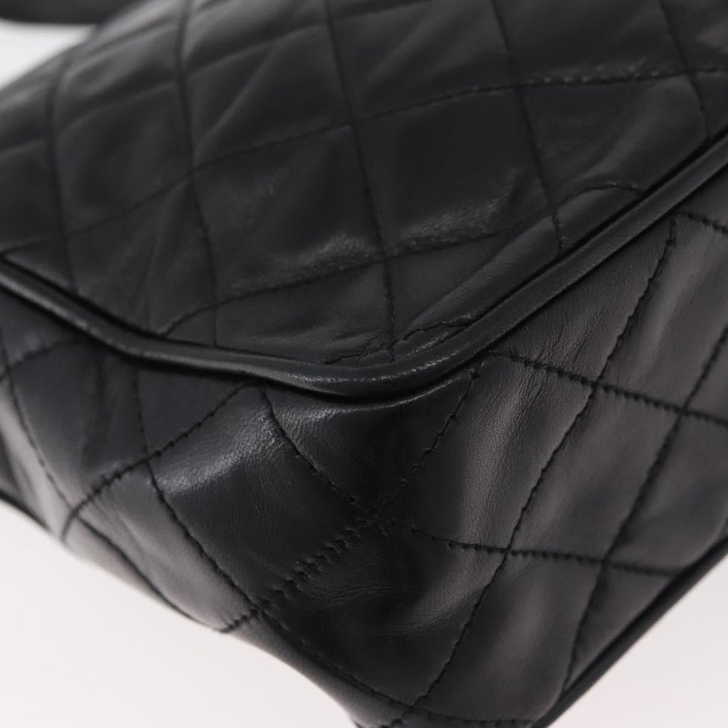 Chanel Vintage Diamond Cc Camera Shoulder Bag Quilted Caviar Black Leather Shoulder Bag Bag