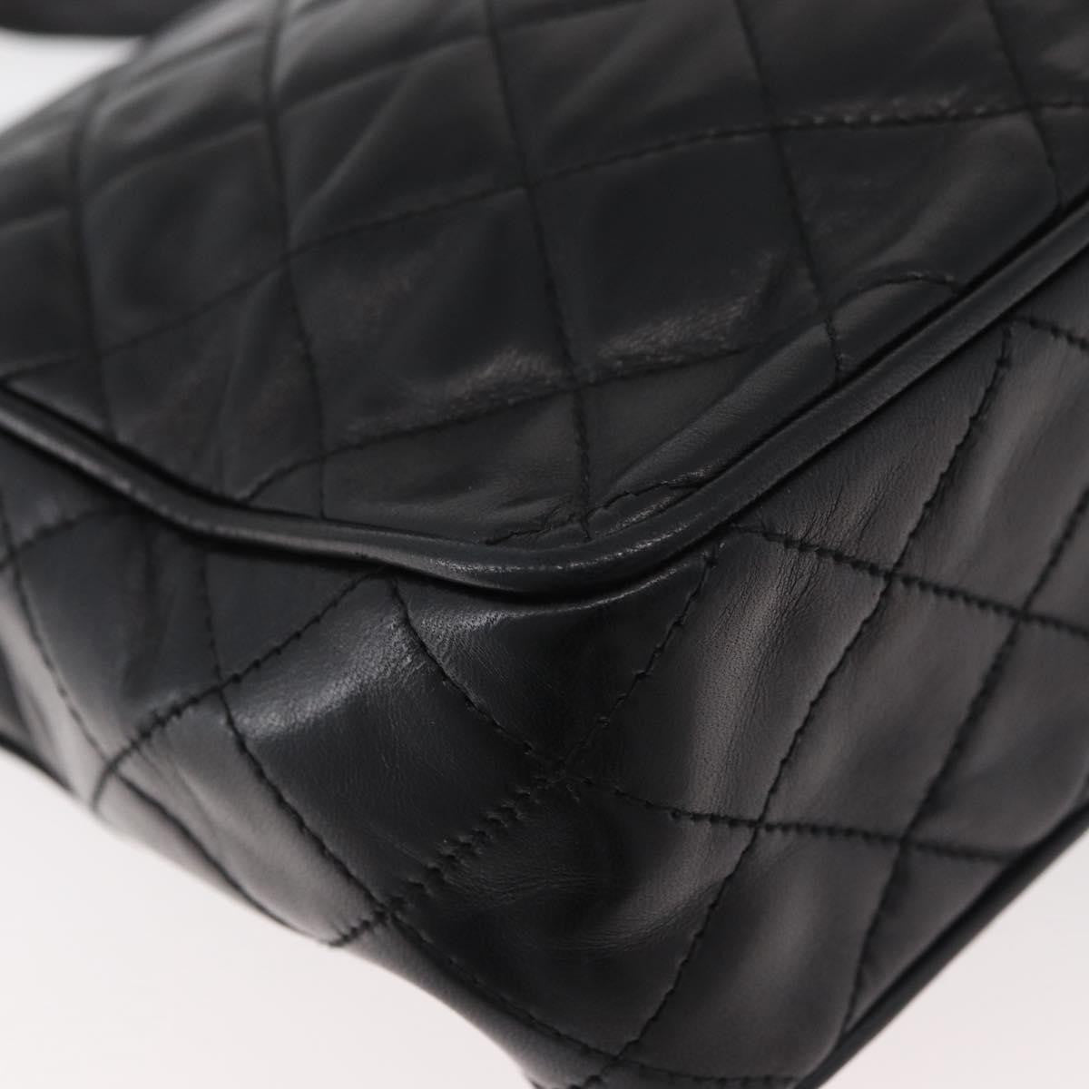 Chanel Vintage Diamond Cc Camera Shoulder Bag Quilted Caviar Black Leather Shoulder Bag Bag