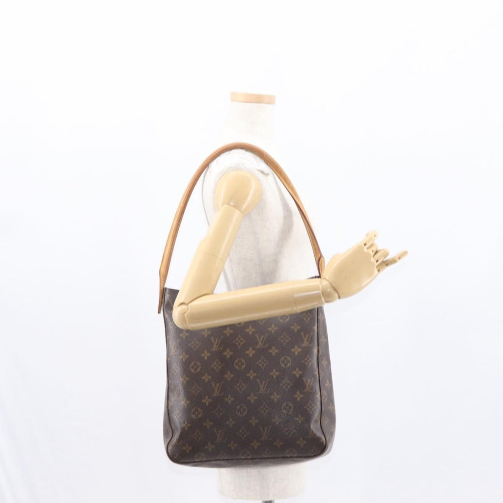 Louis Vuitton Monogram Looping Handbag Monogram Canvas Brown Canvas Shoulder Bag