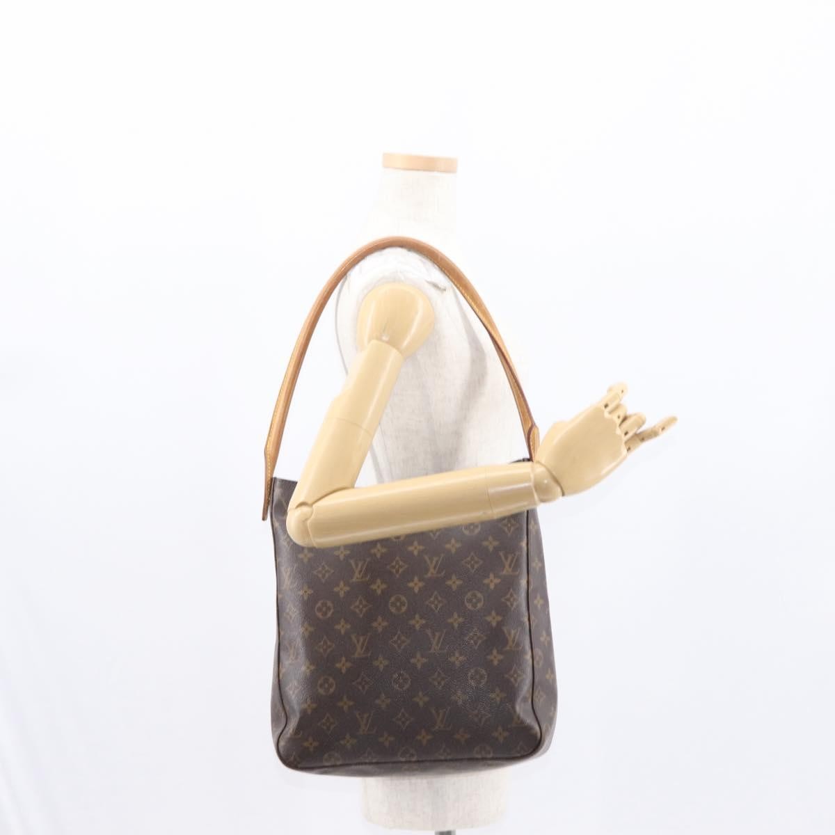 Louis Vuitton Monogram Looping Handbag Monogram Canvas Brown Canvas Shoulder Bag