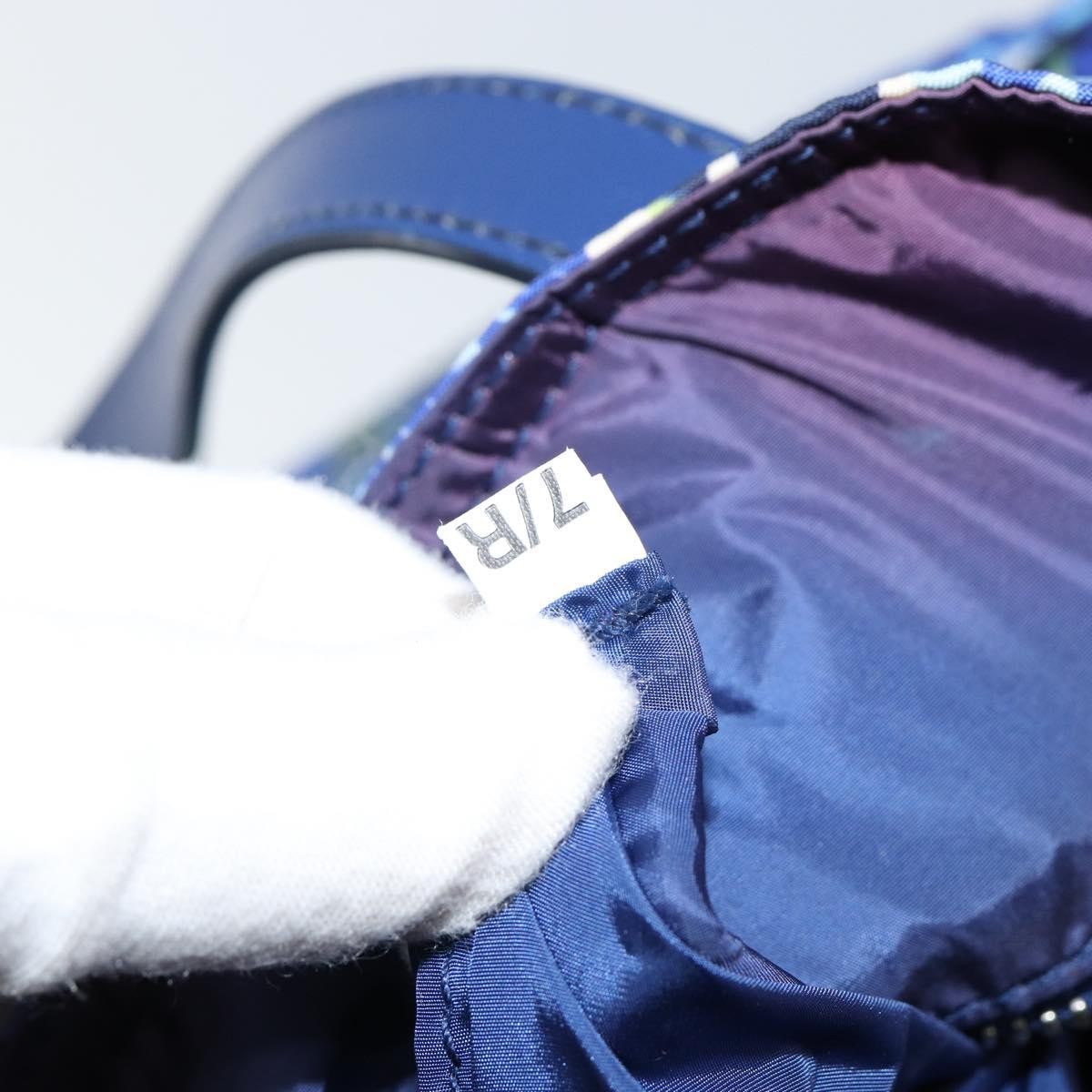 Prada Floreal Tote Printed Tessuto Blue Nylon Tote Bag Bag
