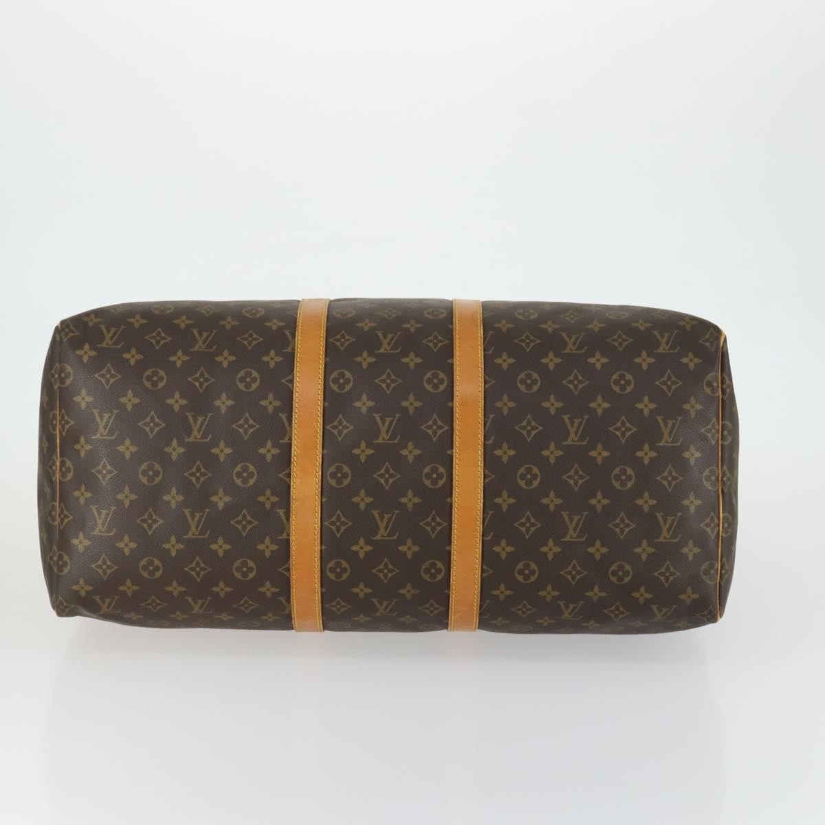 Louis Vuitton Keepall Bag Monogram Canvas Brown Canvas Travel Bag