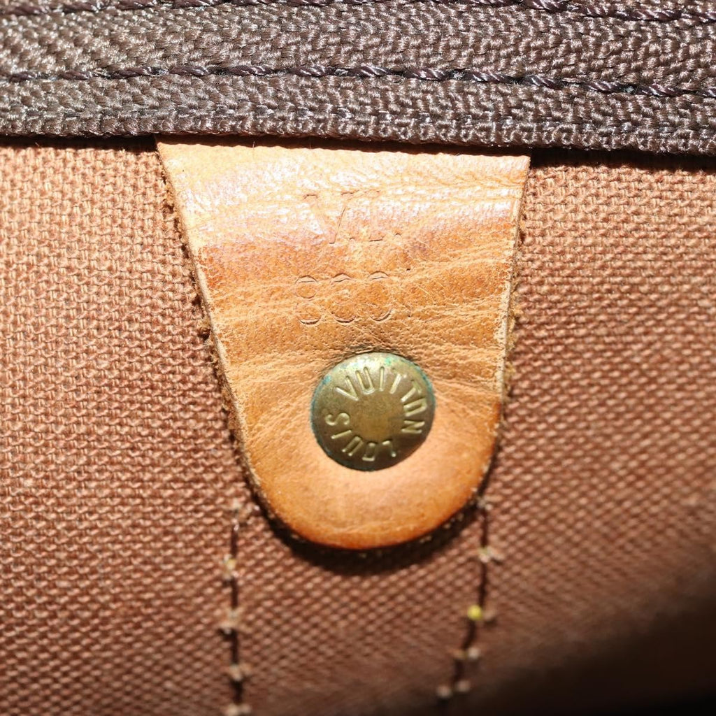 Louis Vuitton Keepall Bag Monogram Canvas Brown Canvas Travel Bag
