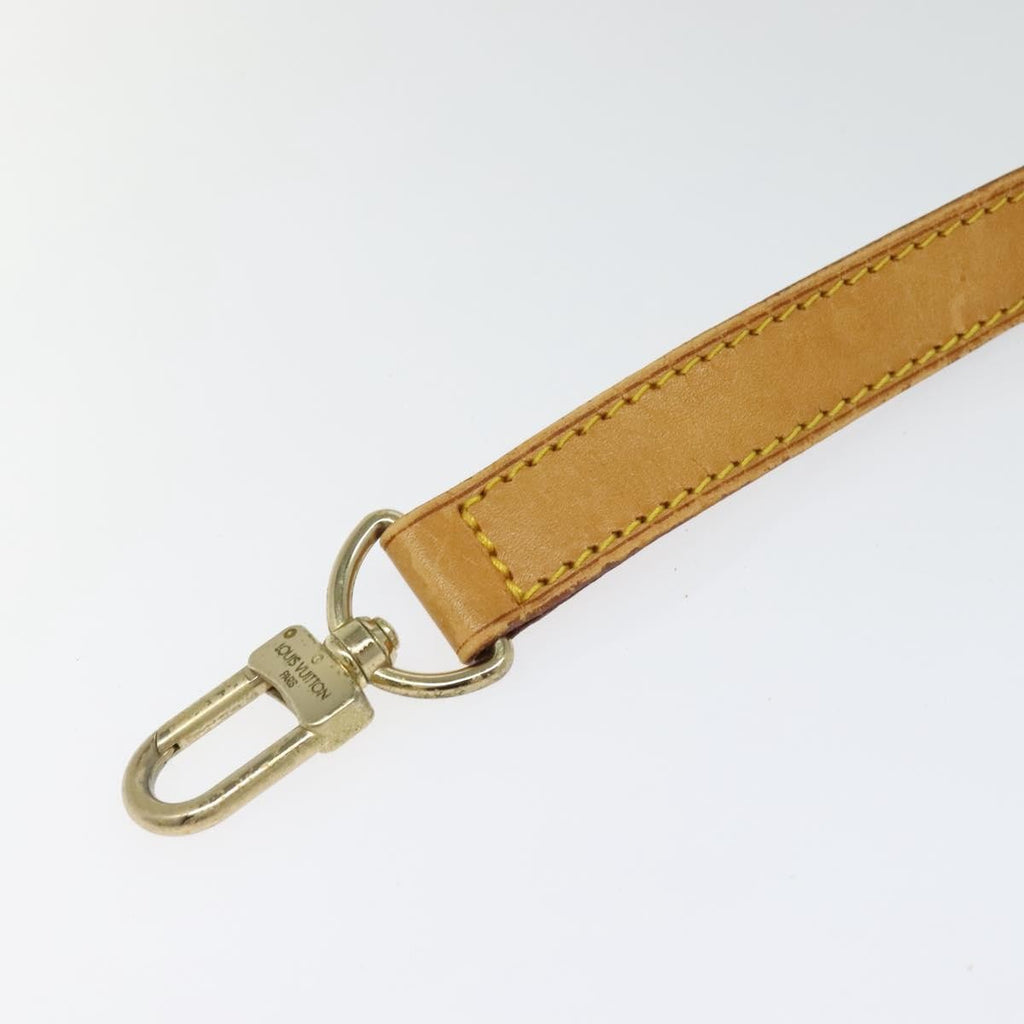 Louis Vuitton Adjustable Shoulder Strap Vachetta Leather Beige Leather Straps Accessory
