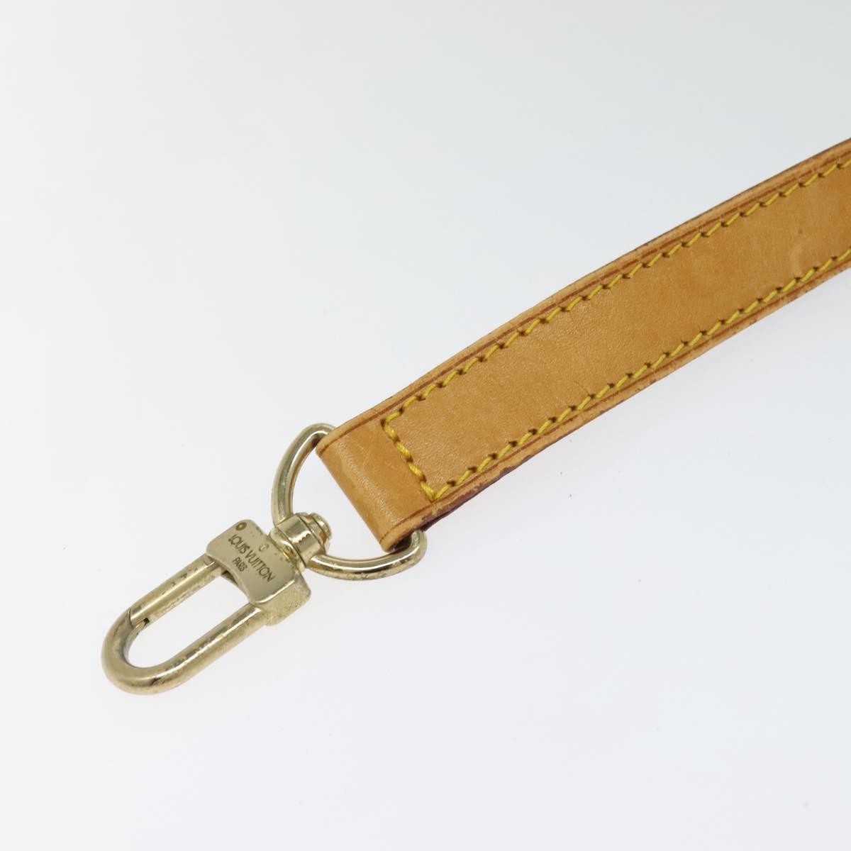 Louis Vuitton Adjustable Shoulder Strap Vachetta Leather Beige Leather Straps Accessory