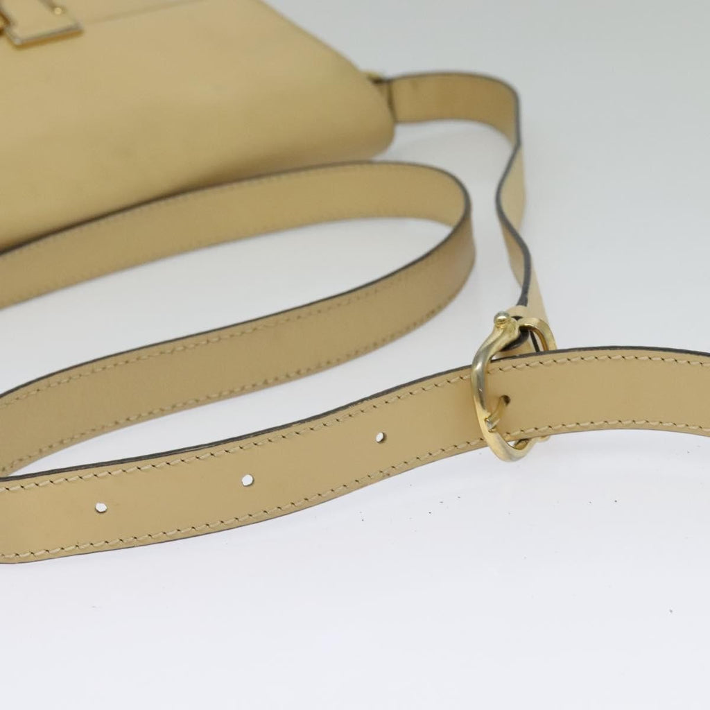 Celine Shoulder Bag Leather Beige Leather Bag