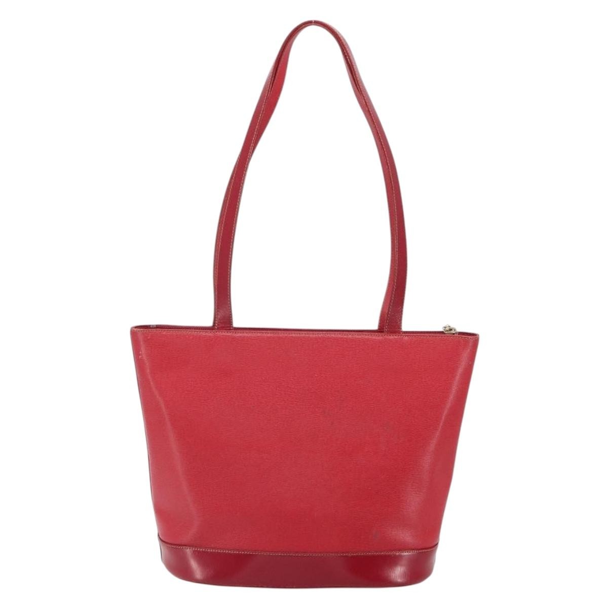 Burberry Vintage Tote Bag Leather Red Leather Tote Bag