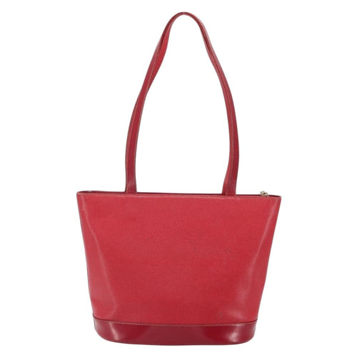 Burberry Vintage Tote Bag Leather Red Leather Tote Bag