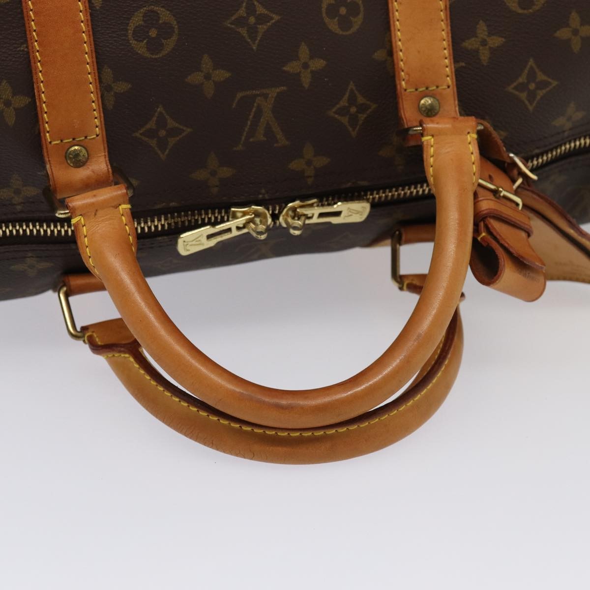 Louis Vuitton Keepall Bag Monogram Canvas Brown Canvas Travel Bag