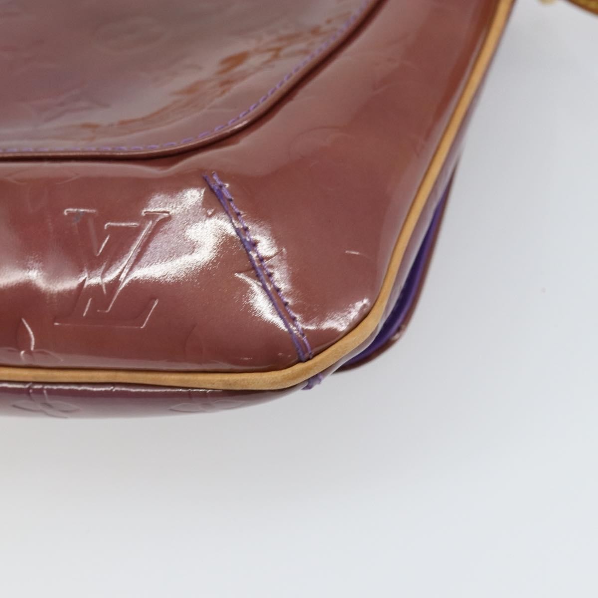 Louis Vuitton Thompson Street Handbag Monogram Vernis Purple Patent_Leather Shoulder Bag