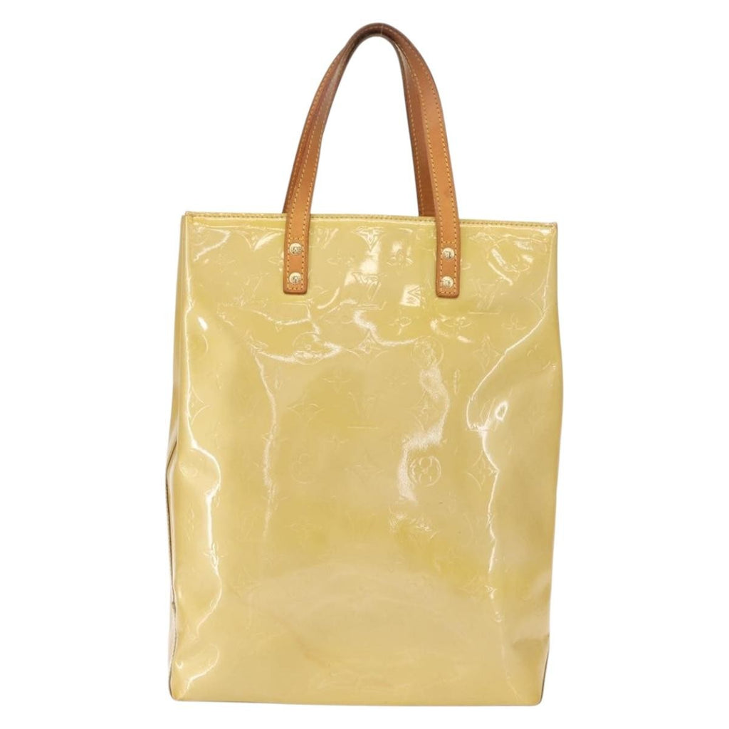 Louis Vuitton Reade Handbag Monogram Vernis Beige Patent_Leather Handbag