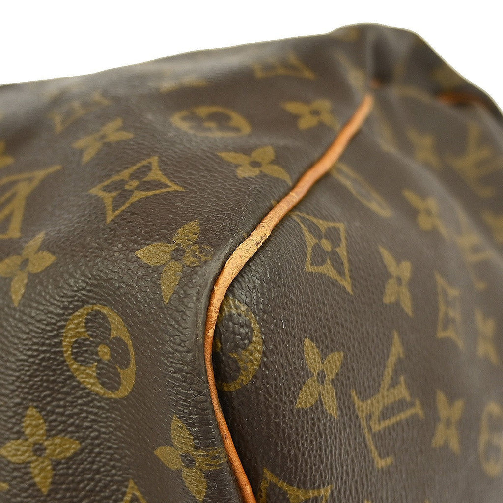 Louis Vuitton Keepall Bag Monogram Canvas Brown Canvas Travel Bag