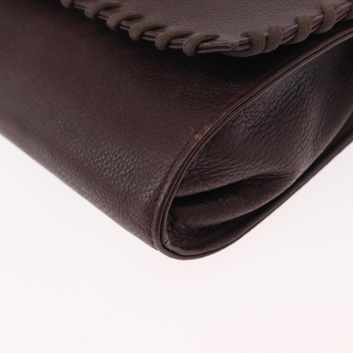 Saint Laurent Vintage Shoulder Bag Leather Purple Leather Shoulder Bag Bag (Pre-Owned)