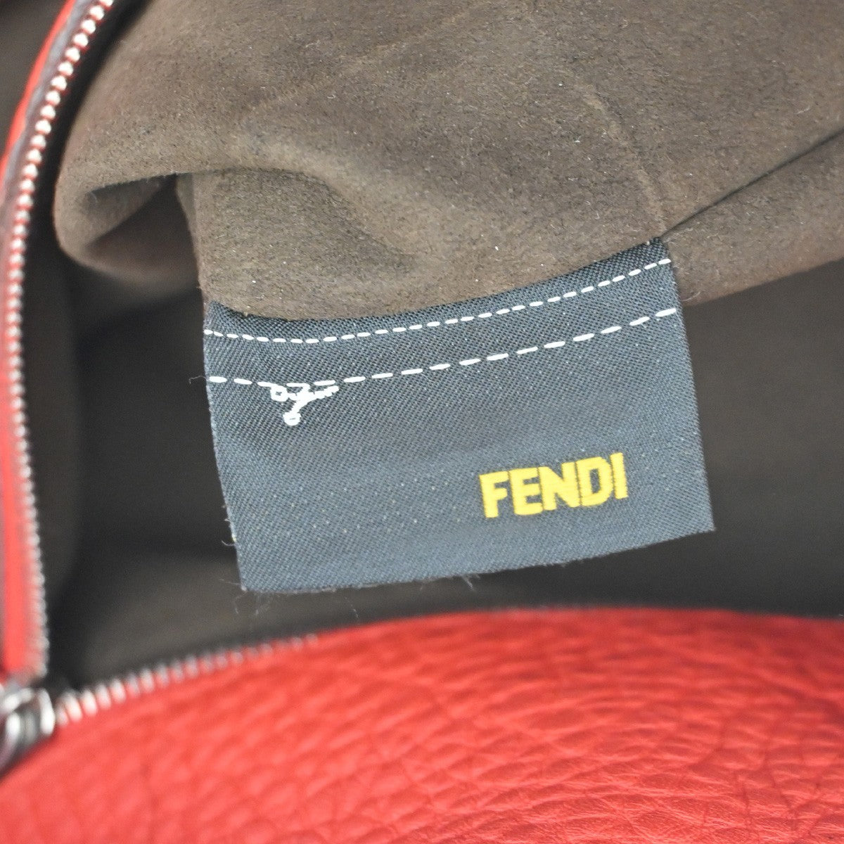 Fendi Selleria Anna Bucket Bag Leather Red Leather Tote Bag Bag