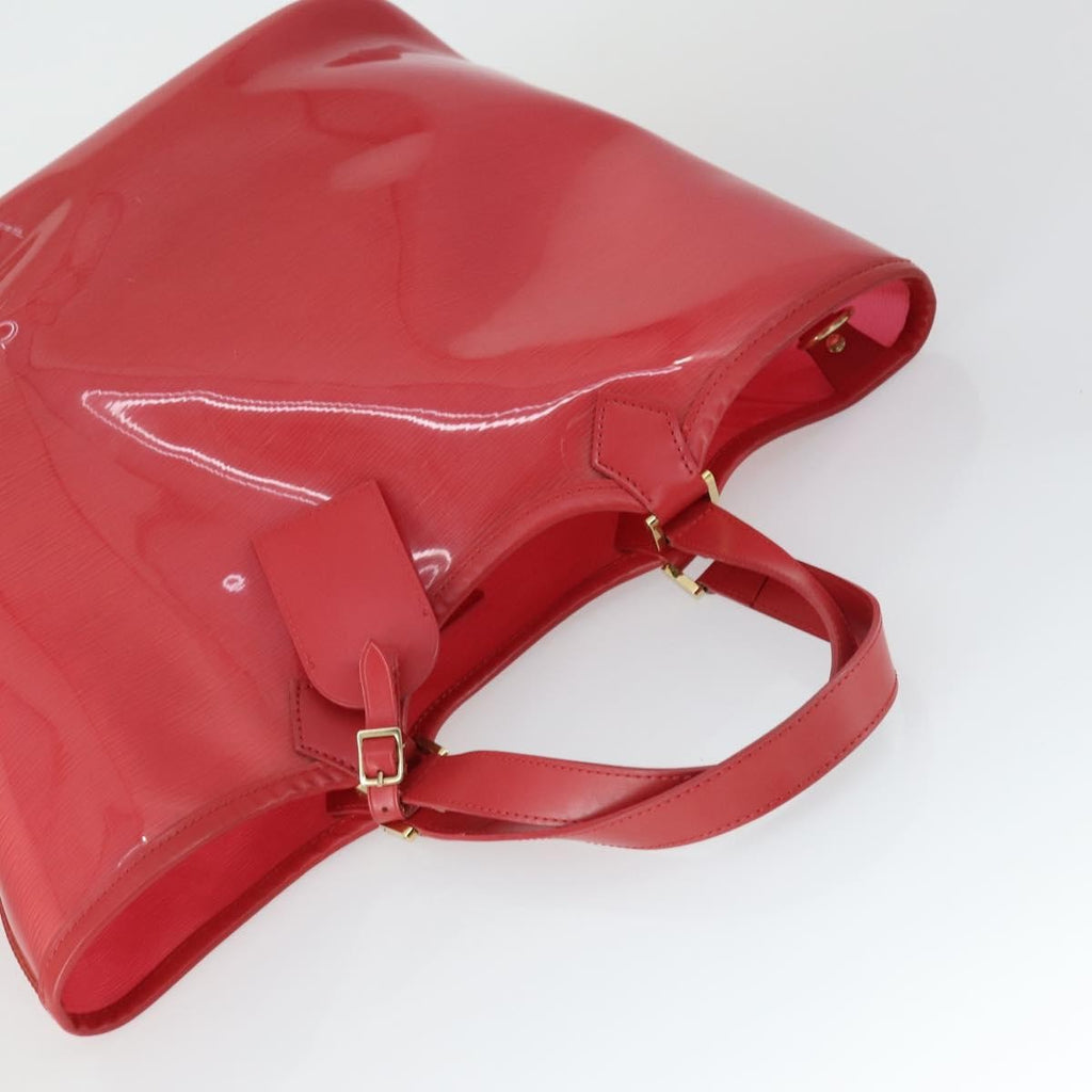Louis Vuitton Plage Lagoon Bay Handbag Vinyl Epi Leather Red Plastic Tote Bag