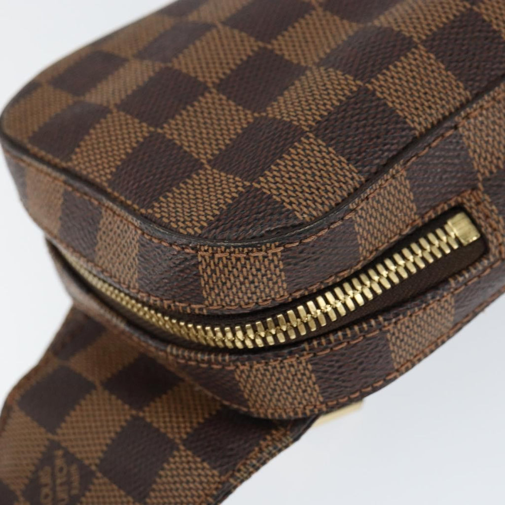 Louis Vuitton Geronimos Waist Bag Damier Brown Canvas Clutche & Pouche Bag