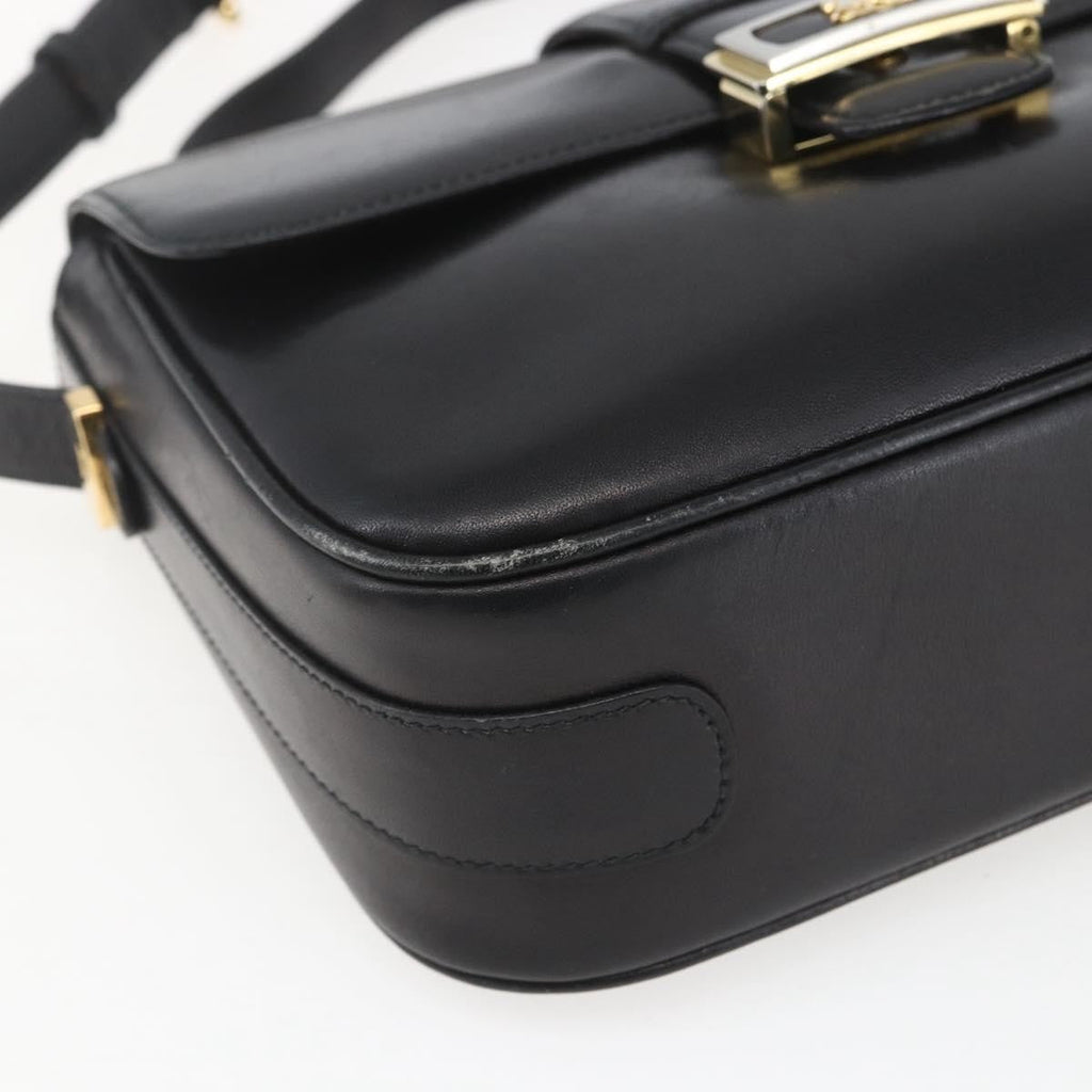 Celine Horse Carriage Shoulder Bag Leather Black Leather Shoulder Bag Bag