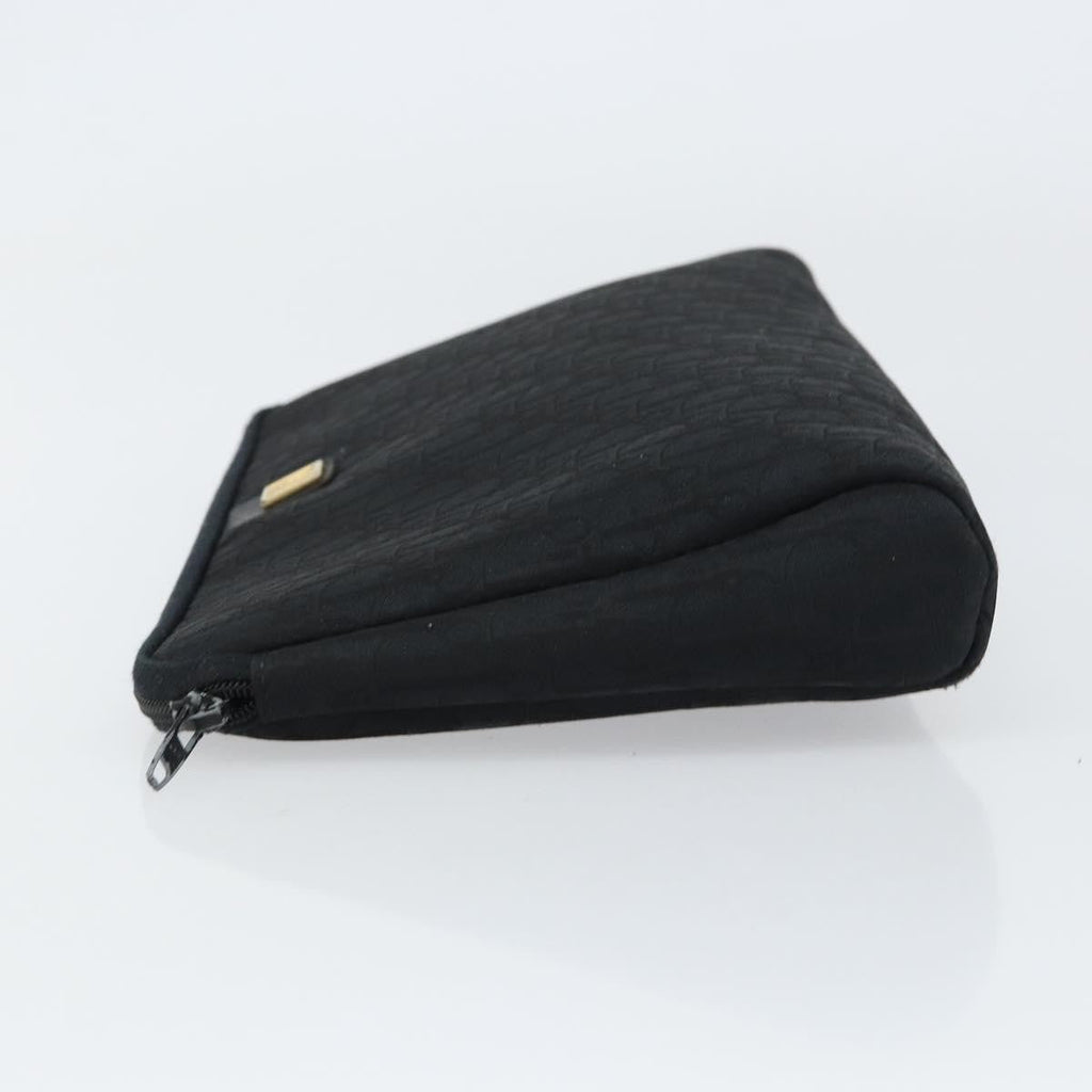 Christian Dior Trotter Pouch Canvas Black Canvas Clutche & Pouche Bag (Pre-Owned)