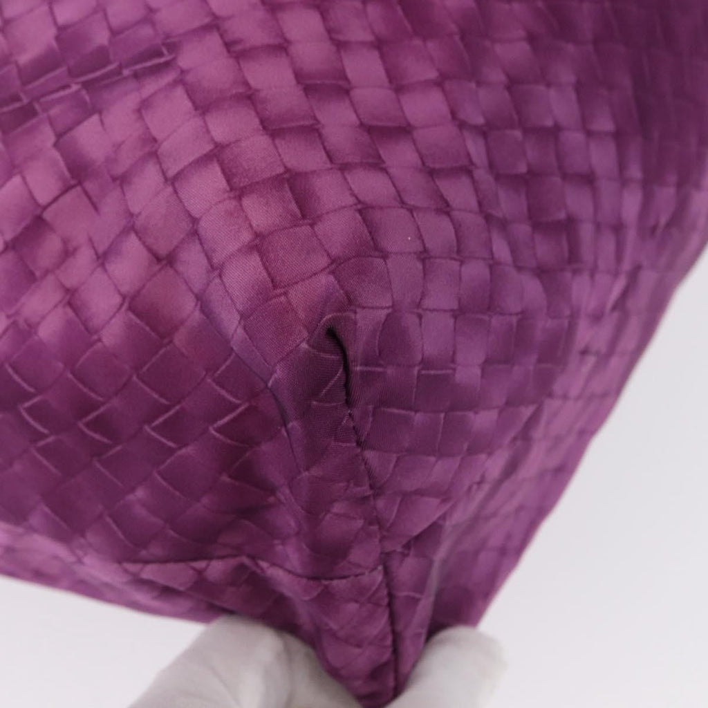 Bottega Veneta Intrecciolusion Tote Printed Nylon Purple Nylon Tote Bag Bag