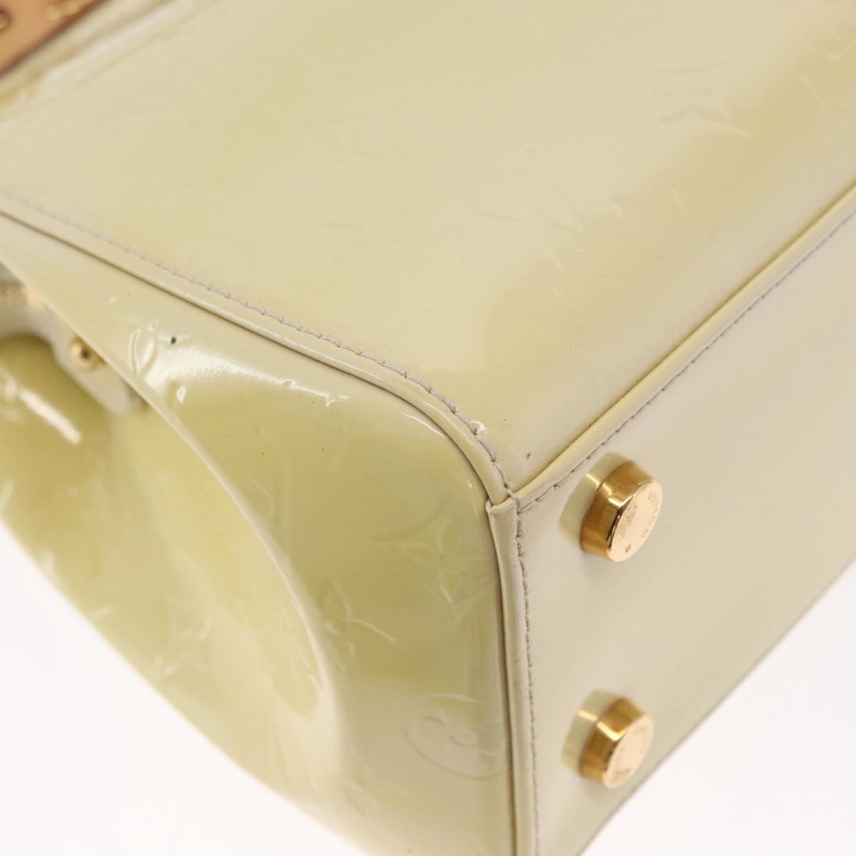 Louis Vuitton Brea Handbag Monogram Vernis Beige Patent_Leather Handbag