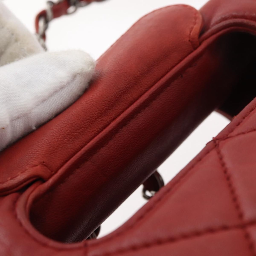 Chanel 2.55 Shoulder Bag Leather Red Leather Handbag
